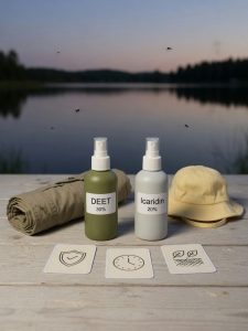 Read more about the article DEET und Icaridin im Vergleich: Anwendung, Sicherheit, Wirksamkeit